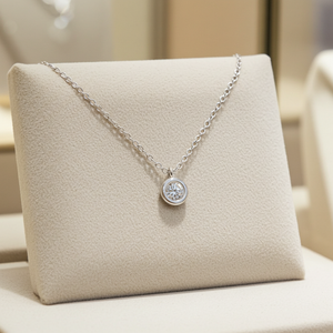 Collana tiffany & co in oro e diamanti naturali 0.25 ct