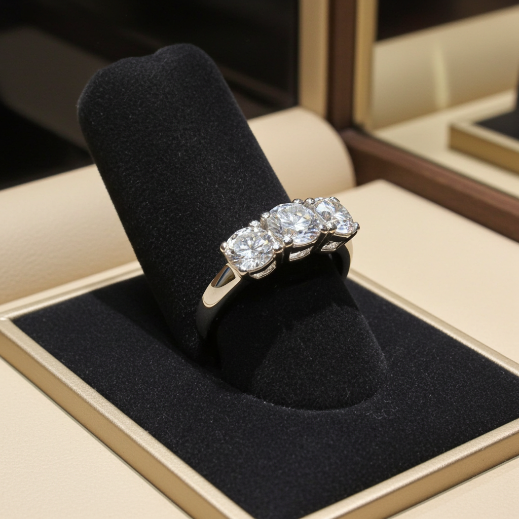 Anello Trilogy -2.40 ct Diamanti Naturali
