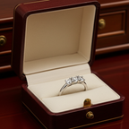 Anello trilogy , diamanti naturali 1.20 ct certificato IGI D IF