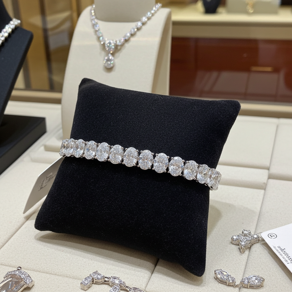 Bracciale - 18 carati Oro bianco - 32 ct. tw. Diamante (Coltivato in laboratorio)