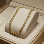 18k white gold tennis bracelet with onion-cut natural diamonds, 1.5 ct