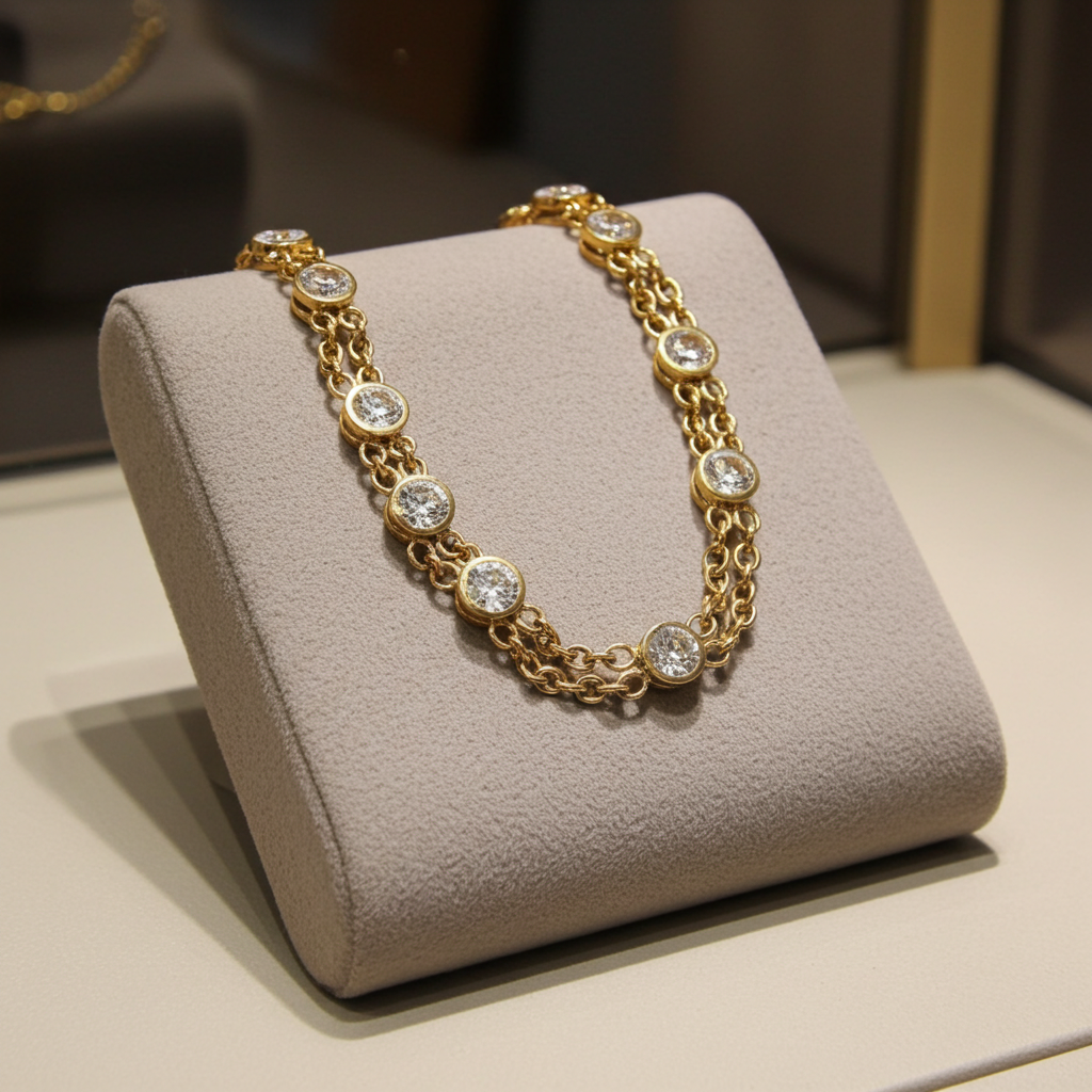 Bracciale in oro e diamante naturale 1.00ct