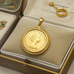 Ciondolo con oro in sterline oro 22k