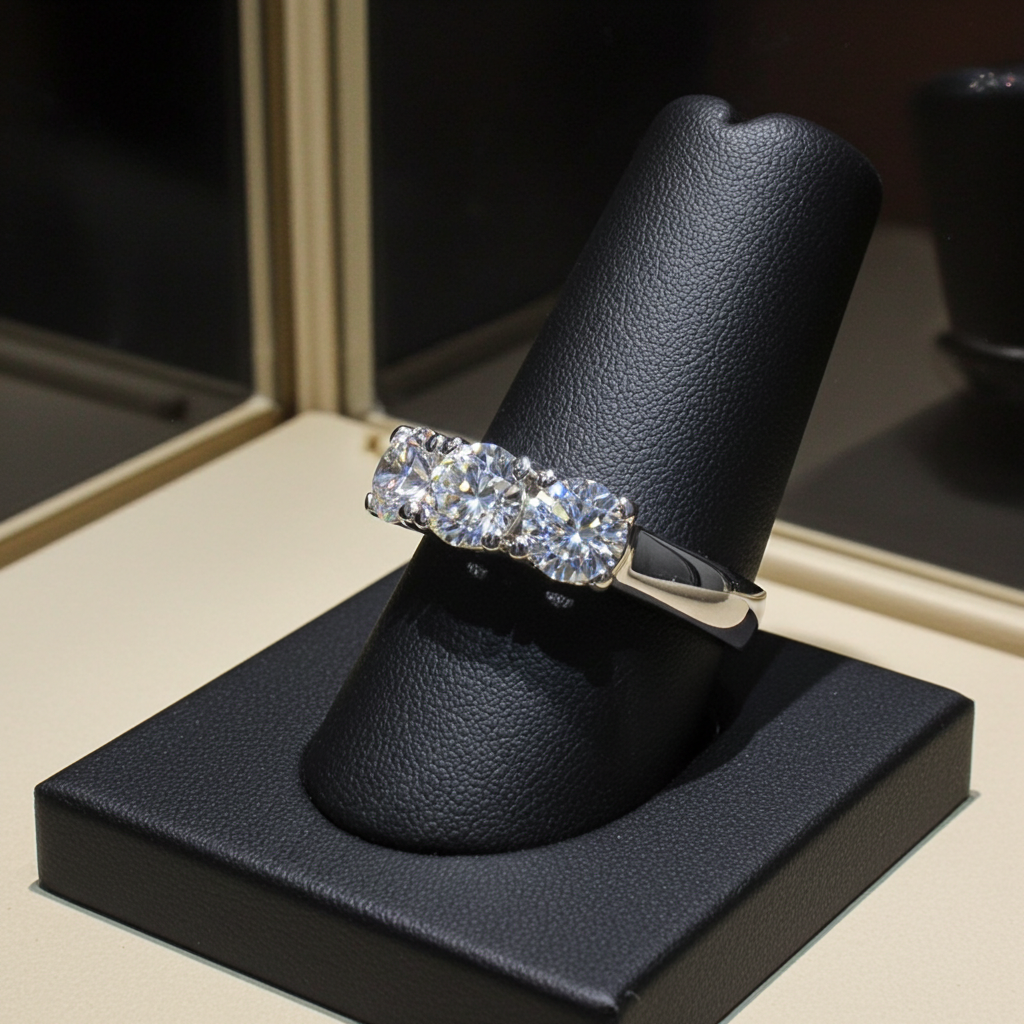 Anello Trilogy -1.35ct Diamanti Naturali