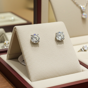 Orecchini - 18 carati Oro bianco - 2.10ct. tw. Diamante (Naturale)