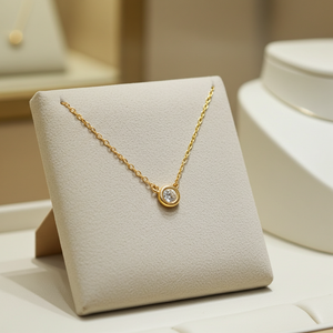 Collana tiffany & co in oro e diamanti naturali 0.15 ct