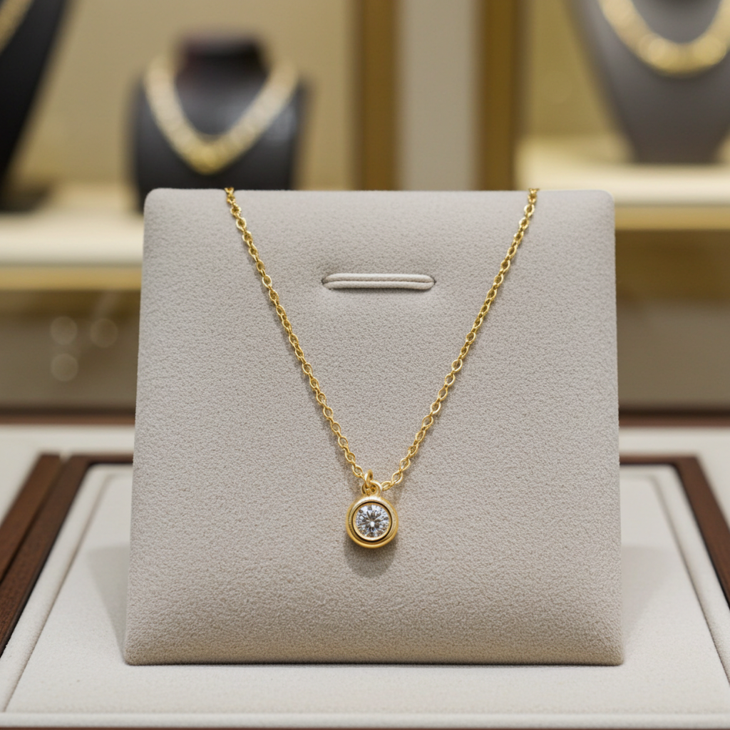 Collana tiffany & co in oro e diamanti naturali 0.35ct