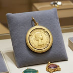 Gold pendant with 22k gold sovereigns
