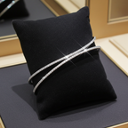 Bracciale in oro bianco 18k e diamanti naturali 1.55ct