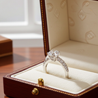 Anello di fidanzamento - 18k Oro Bianco - 2.18ct. tw. Diamante (Naturale)