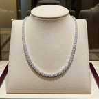 Collana tennis in oro e diamanti naturali 11.34ct certificato IGI