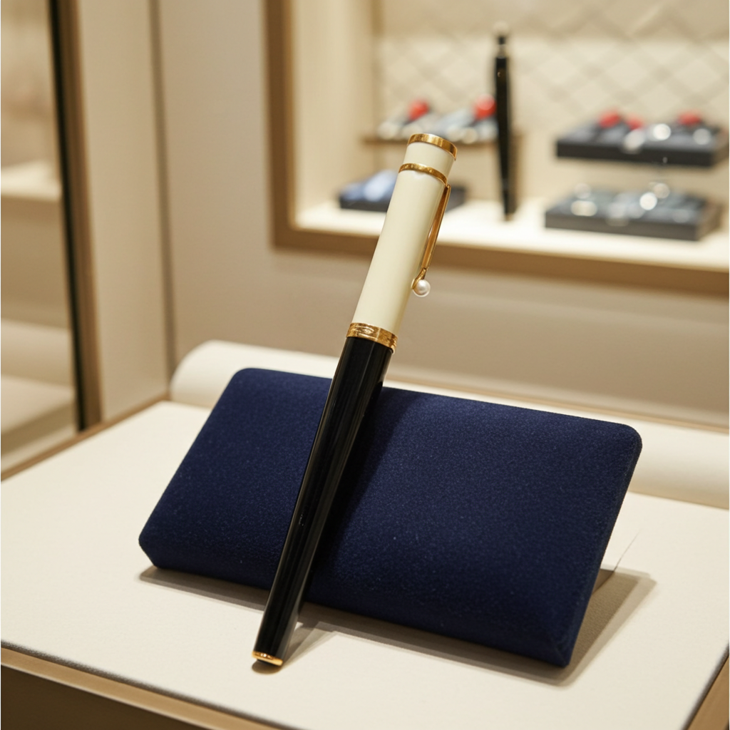 Penna Stilografica Mont Blanc in edizione limitata Greta Garbo con perla
