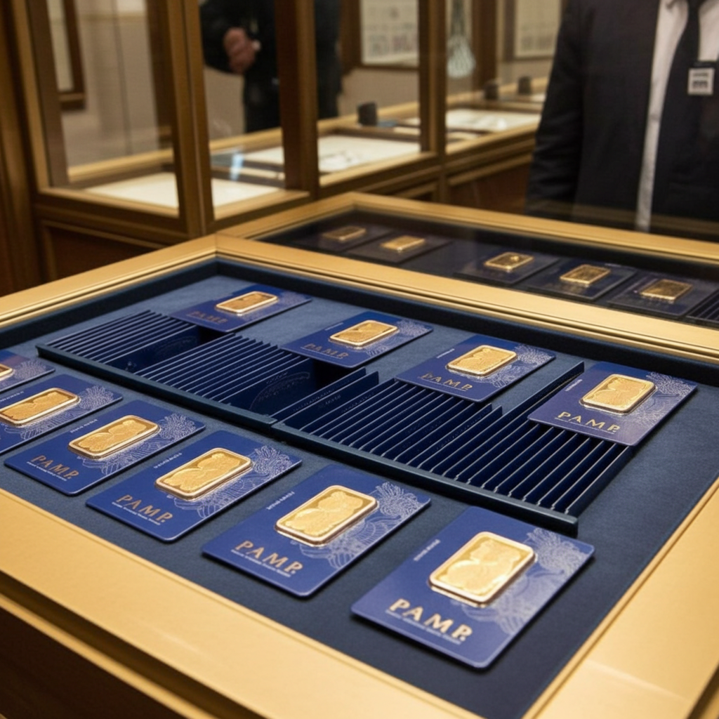 Lotto 5 Lingotto d’oro pamp 24k 50 grammi