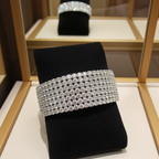 Bracciale tennis  oro bianco e diamanti naturali 35ct