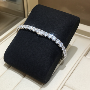 Bracciale tennis - 18 carati Oro bianco - 22.14ct. tw. Diamante (Naturale)
