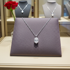 Collana  in oro 18k e diamante naturale pera certificato IGI 1.00ct D IF