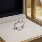 Anello solitario diamante naturale 1.20ct certificato IGI D VVS1