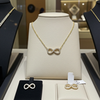 Collana con ciondolo - 18k giallo - 0.21ct. tw. Diamante (Naturale)