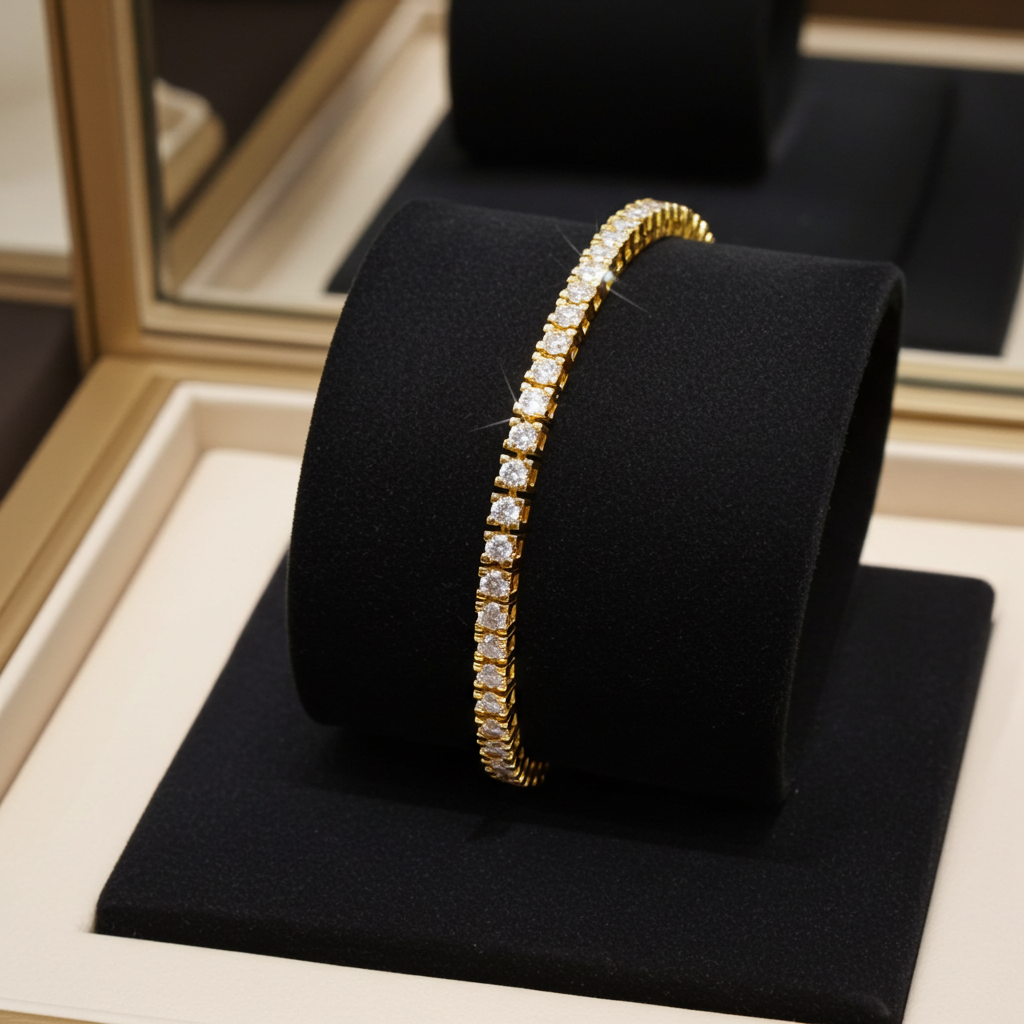 Bracciale tennis certificato HRD diamanti naturali 5,60 ct D VS1