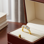 Anello Trilogy -0.90ct Diamanti Naturali