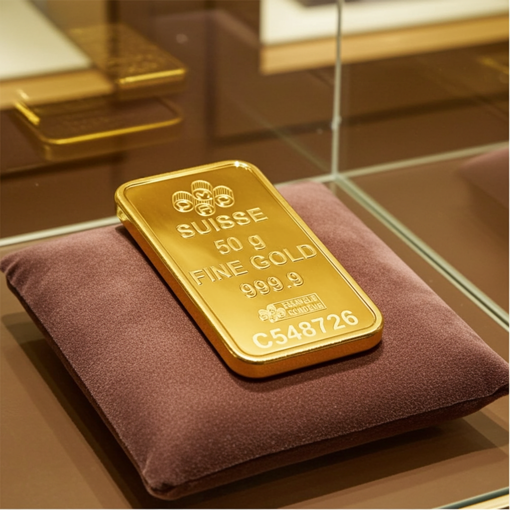 Lingotto oro puro 24k 50 grammi (PAMP)