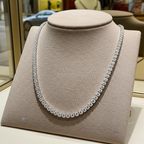Collana tennis in oro e diamanti naturali 8.15ct certificato IGI