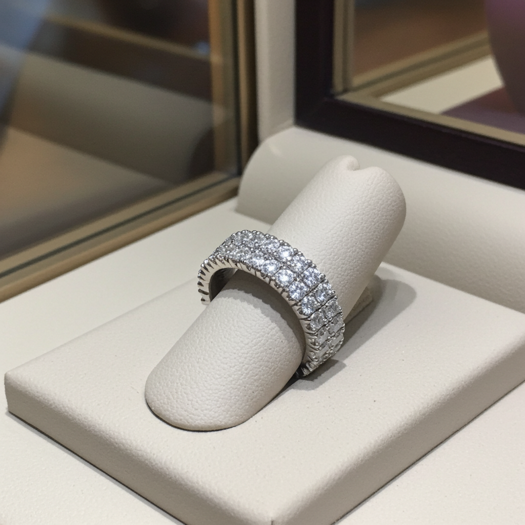 Anello - 18 carati Oro bianco - 2,75ct. tw. Diamante (Naturale) - Diamante -