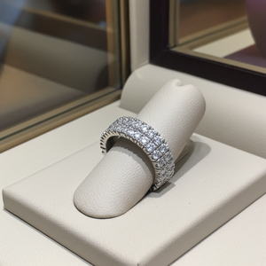 Anello - 18 carati Oro bianco - 2,75ct. tw. Diamante (Naturale) - Diamante -