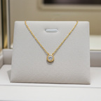 Collana tiffany & co in oro e diamanti naturali 0.15 ct
