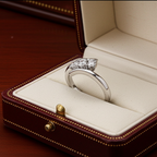 Anello trilogy , diamanti naturali 0.45ct certificato IGI D IF