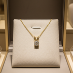 Collana con ciondolo - 18 carati Oro giallo - 0.80ct. tw. Diamante