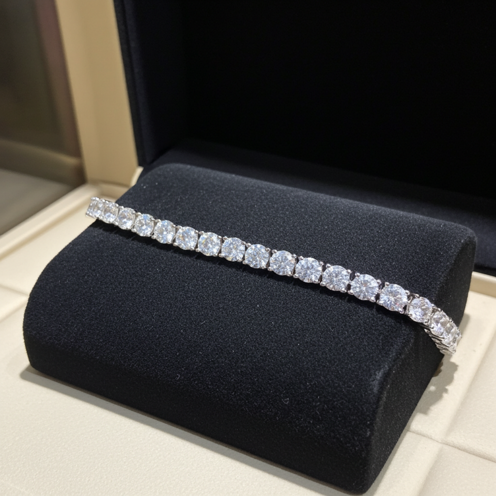 Bracciale tennis - 18 carati Oro bianco - 17.11ct. tw. Diamante (Coltivato in laboratorio)