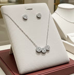 Set Completo Collana e Orecchini con diamante naturale 0,75ct