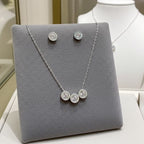 Set Completo Collana e Orecchini con diamante naturale 0,75ct