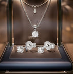 Set Completo Collana e Orecchini con diamante naturale 0,60ct