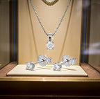 Set Completo Collana e Orecchini con diamante naturale 0,60ct