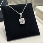 Ciondolo - 18 carati Oro bianco - 0.48ct. tw. Diamante ( naturale) -IGI