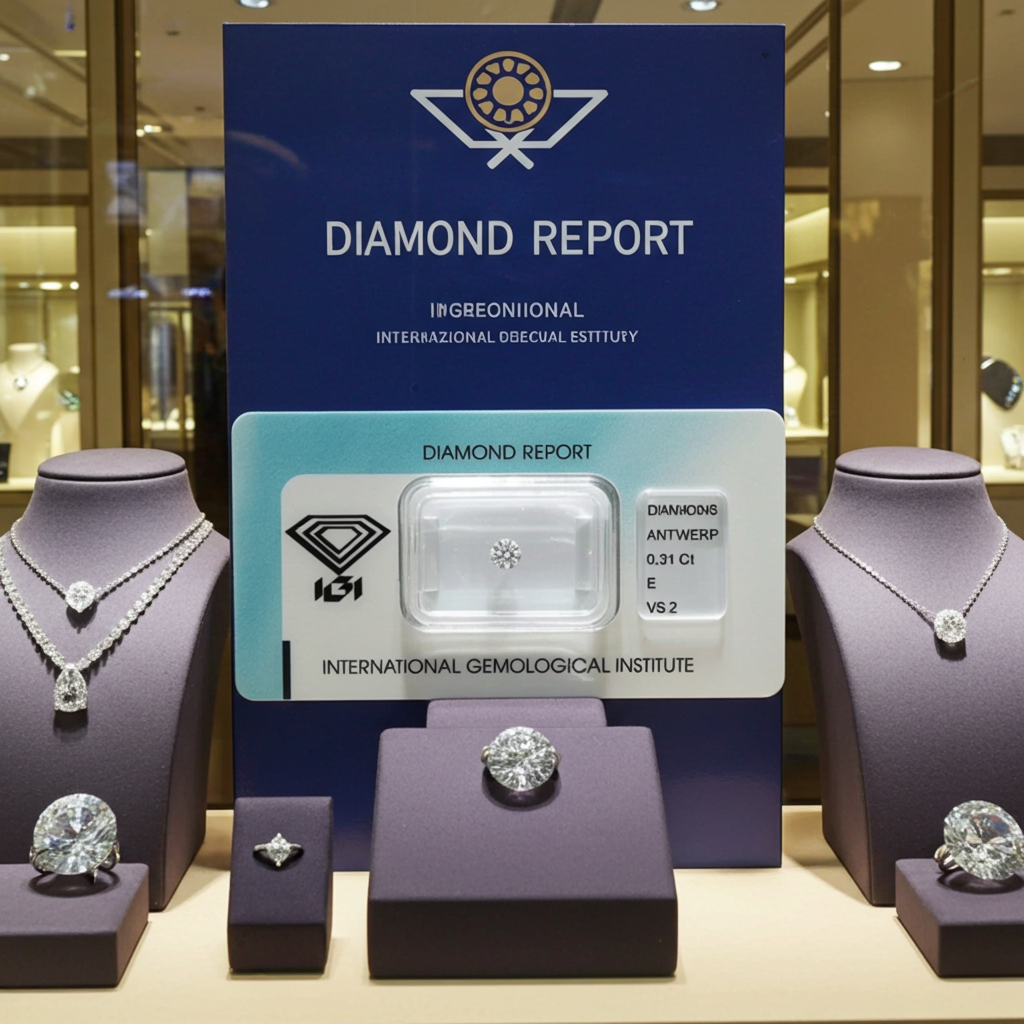 Diamante naturale certificato IGI 0,31 ct F VS2
