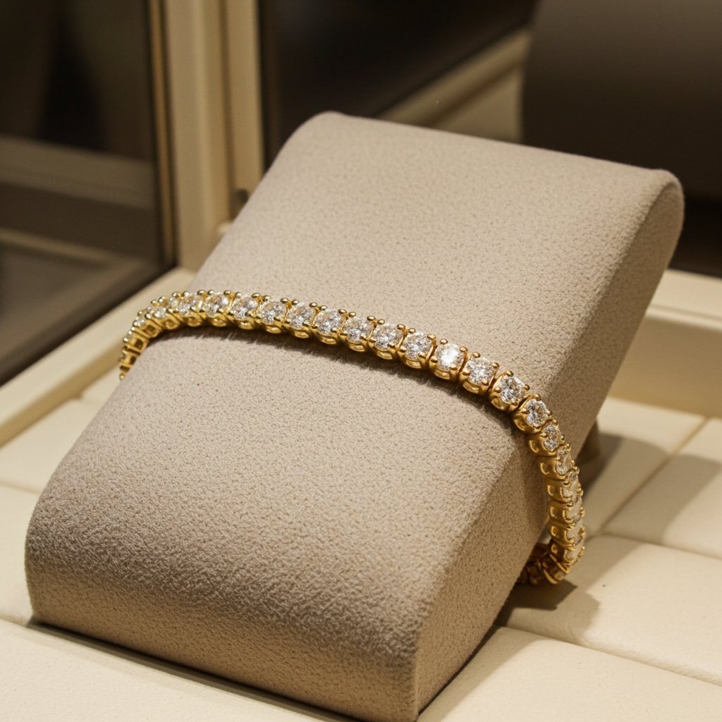 Tennis Bracelet - 18kt Yellow Gold - 1.00ct. tw. Diamond (Natural)
