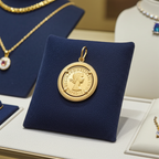 Gold pendant with 22k gold sovereigns