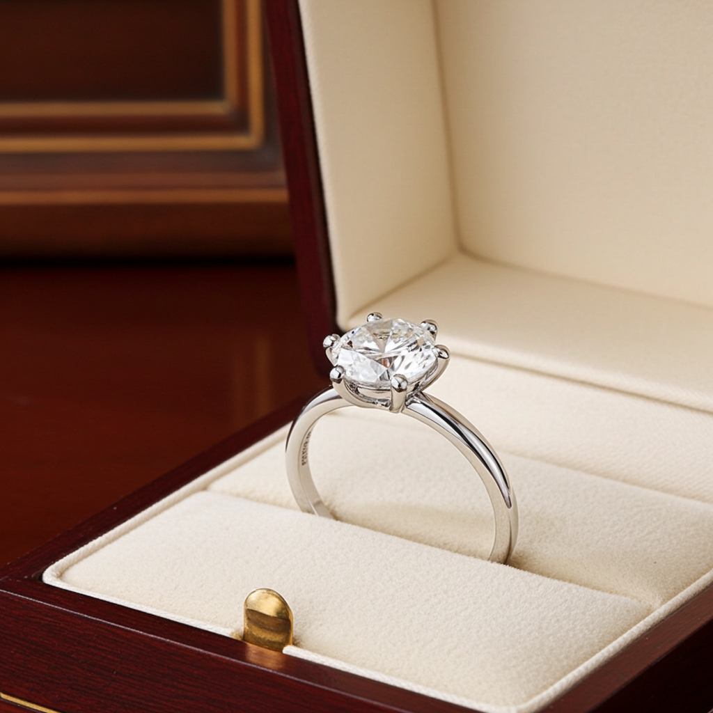 Anello - 18k giallo - 1.34ct. tw. Diamante ( Naturale)- Certificato IGI