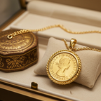 Ciondolo con oro in sterline oro 22k