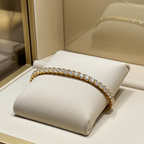 Bracciale tennis - 18 carati Oro giallo - 7.02ct. tw. Diamante (Naturale)