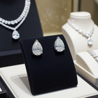 Orecchini - 18 carati Oro bianco - 0.44ct. tw. Diamante (Naturale) - Pera