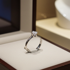 Anello solitario con diamante naturale 1.00 ct certificato IGI D IF