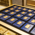 Lotto 5 Lingotto d’oro pamp 24k 100 grammi