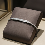 Bracciale tennis oro bianco e diamanti naturali 5.50ct