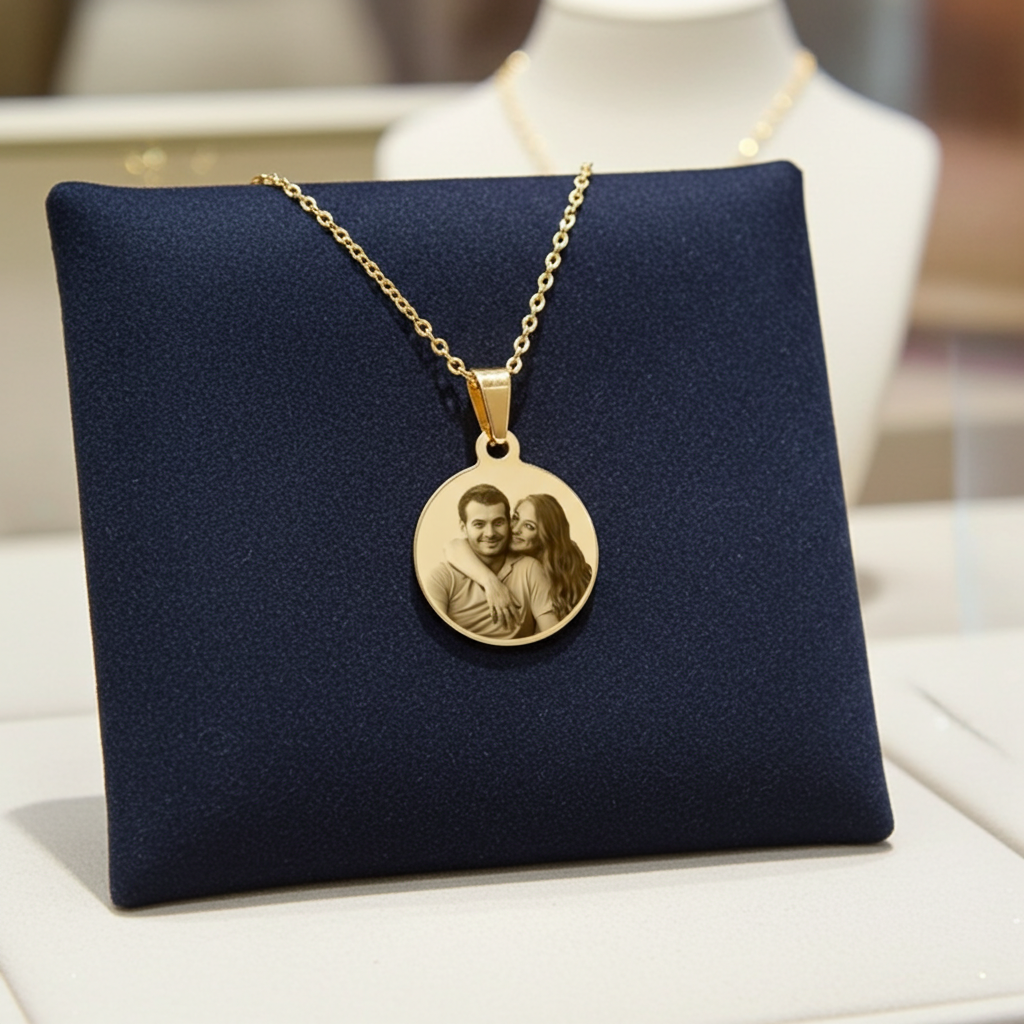 Collana Ciondolo Personalizzato in Oro Giallo 18k
