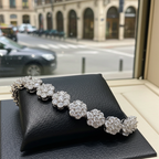Collana tennis Fiorellino in oro 18k e diamanti naturali 7,70ct