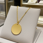 Collana Ciondolo Personalizzato in Oro Giallo 18k